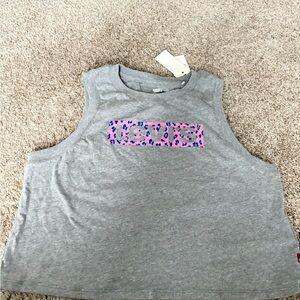 Levi's Gray Tank with Pink Graphic